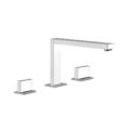 Gessi RETTANGOLO T 20403 Bateria umywalkowa trzyotworowa z wylewka o wysokosci 158 mm odplywem 1 1 4 i przylaczem 1 2 wiele kolorow 031 Chrom 149 Finox 299 Czarny XL 706 Czarny Metal PVD 030 Miedź PVD 707 Czarny metal szczotkowany PVD 708 Miedź szczotkowana PVD