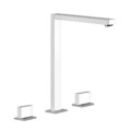 Gessi RETTANGOLO T 20405 Bateria umywalkowa trzyotworowa z wylewka o wysokosci 308 mm odplywem 1 1 4 i przylaczem 1 2 wiele kolorow 031 Chrom 149 Finox 299 Czarny XL 706 Czarny Metal PVD 030 Miedź PVD 707 Czarny metal szczotkowany PVD 708 Miedź szczotkowana PVD