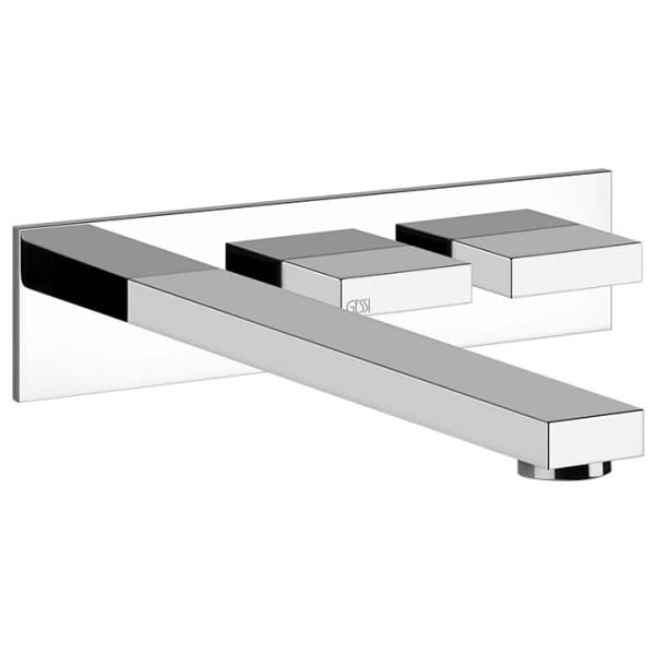Gessi RETTANGOLO T 20497 20494 Bateria podtynkowa z wylewka wiele kolorow 031 Chrom 149 Finox 299 Czarny XL 706 Czarny Metal PVD 030 Miedź PVD 707 Czarny metal szczotkowany PVD 708 Miedź szczotkowana PVD