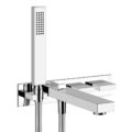 Gessi RETTANGOLO T 20498 20323 Bateria wannowa natynkowa z automatycznym przelacznikiem wanny prysznica wezem prysznicowym 150 m sluchawka prysznicowa z an wiele kolorow 031 Chrom 149 Finox 299 Czarny XL 706 Czarny Metal PVD 030 Miedź PVD 707 Czarny metal szczotkowany PVD 708 Miedź szczotkowana PVD