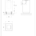 RETTANGOLO WASHBASINS 37523 rysunek techniczny