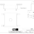 RETTANGOLO WASHBASINS R3772 rysunek techniczny