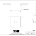 RETTANGOLO WASHBASINS R3773 rysunek techniczny