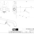 RETTANGOLO XL 26298+26295 rysunek techniczny