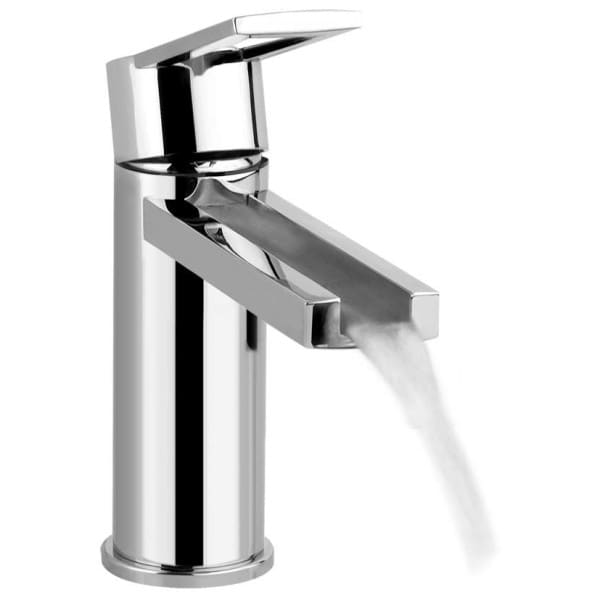 Gessi RIFLESSI COLOUR 38301 Bateria umywalkowa z podswietleniem zmieniajacym kolor w zaleznosci od temperatury wody z korkiem automtycznym 1 1 4 i elastycznymi wezami z przylaczami 3 8 wiele kolorow 031 Chrom