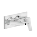 Gessi RILIEVO 44639 59138 Bateria prysznicowa podtynkowa dwuobiegowa z wylewka i przelacznikiem zaworem przelaczajacym wiele kolorow 031 Chrom 149 Finox 279 Biały CN 299 Czarny XL 706 Czarny Metal PVD 030 Miedź PVD 707 Czarny metal szczotkowany PVD 708 Miedź szczotkowana PVD
