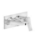 Gessi RILIEVO 44639 59139 Bateria prysznicowa podtynkowa dwuobiegowa z wylewka i przelacznikiem zaworem przelaczajacym wiele kolorow 031 Chrom 149 Finox 279 Biały CN 299 Czarny XL 706 Czarny Metal PVD 030 Miedź PVD 707 Czarny metal szczotkowany PVD 708 Miedź szczotkowana PVD