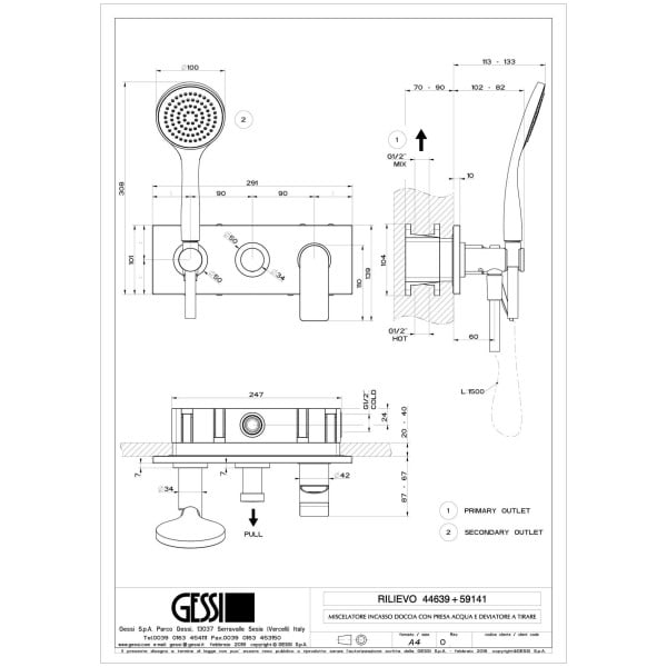 Gessi-RILIEVO-44639-59141-Bateria-prysznicowa-podtynkowa-dwuobiegowa-przylacze-weza-prysznicowego-uchwyt-sluchawki-prysznicowej-wiele-kolorow-rys-techniczny.jpg RILIEVO 44639+59141 rysunek techniczny