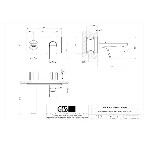 Gessi-RILIEVO-44697-59092-Bateria-podtynkowa-z-wylewka-wiele-kolorow-rys-techniczny.jpg RILIEVO 44697+59092 rysunek techniczny
