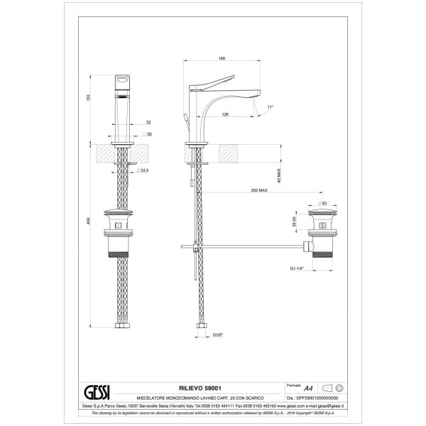 Gessi-RILIEVO-59001-Bateria-umywalkowa-z-korkiem-automatycznym-wiele-kolorow-rys-techniczny.jpg RILIEVO 59001 rysunek techniczny