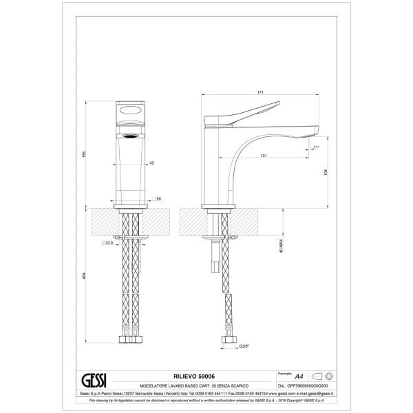 Gessi-RILIEVO-59006-Bateria-umywalkowa-wiele-kolorow-rys-techniczny.jpg RILIEVO 59006 rysunek techniczny