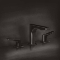 Gessi RILIEVO 59012 Bateria umywalkowa trzyotworowa z wylewka wiele kolorow 031 Chrom 149 Finox 279 Biały CN 299 Czarny XL 706 Czarny Metal PVD 030 Miedź PVD 707 Czarny metal szczotkowany PVD 708 Miedź szczotkowana PVD