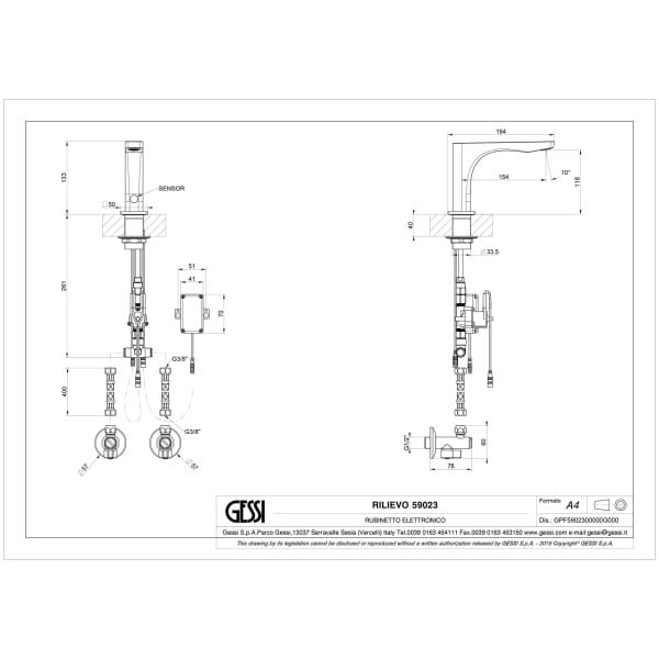 Gessi-RILIEVO-59023-Bateria-umywalkowa-elektroniczna-bezdotykowa-na-podczerwien-wiele-kolorow-rys-techniczny.jpg RILIEVO 59023 rysunek techniczny
