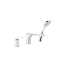 Gessi RILIEVO 59037 Bateria wannowa 3 otworowa z przelacznikiem w wylewce wezem prysznicowym 15m wyciagana sluchawka prysznicowa antilimestone wiele kolorow 031 Chrom 149 Finox 279 Biały CN 299 Czarny XL 706 Czarny Metal PVD 030 Miedź PVD 707 Czarny metal szczotkowany PVD 708 Miedź szczotkowana PVD