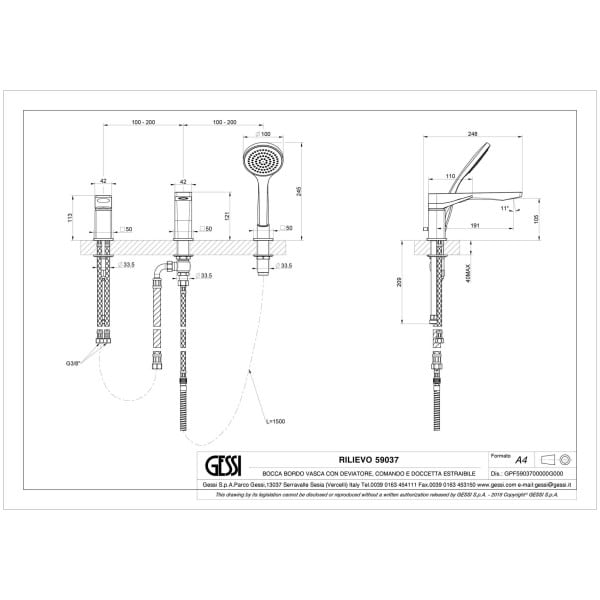 Gessi-RILIEVO-59037-Bateria-wannowa-3-otworowa-z-przelacznikiem-w-wylewce-wezem-prysznicowym-15m-wyciagana-sluchawka-prysznicowa-antilimestone-wiele-kolorow-rys-techniczny.jpg RILIEVO 59037 rysunek techniczny