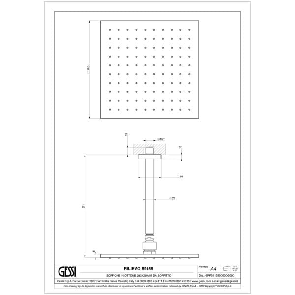 Gessi-RILIEVO-59155-Deszczownica-sufitowa-regulowana-z-antilimestone-kwadratowa-250x250-mm-przylacze-1-2-wiele-kolorow-rys-techniczny.jpg RILIEVO 59155 rysunek techniczny