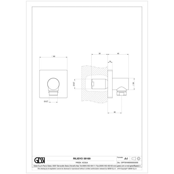 Gessi-RILIEVO-59169-Przylacze-weza-prysznicowego-1-2-wiele-kolorow-rys-techniczny.jpg RILIEVO 59169 rysunek techniczny