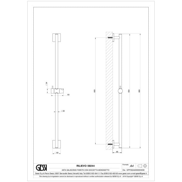 Gessi-RILIEVO-59244-Drazek-prysznicowy-wiele-kolorow-rys-techniczny.jpg RILIEVO 59244 rysunek techniczny