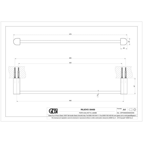Gessi-RILIEVO-ACCESSORIES-59400-Wieszak-na-reczniki-45-cm-wiele-kolorow-rys-techniczny.jpg RILIEVO ACCESSORIES 59400 rysunek techniczny