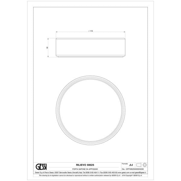 Gessi-RILIEVO-ACCESSORIES-59525-Mydelniczka-wiele-kolorow-rys-techniczny.jpg RILIEVO ACCESSORIES 59525 rysunek techniczny