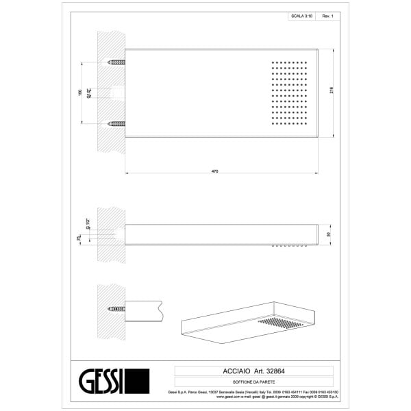 Gessi-SEGNI-32864-Deszczownica-scienna-RETTANGOLO-wiele-kolorow-rys-techniczny.jpg SEGNI 32864 rysunek techniczny