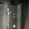 Gessi316 SHOWER316 45163 Deszczownica scienna wiele kolorow 239 Stal szczotkowana 707 Czarny metal szczotkowany PVD 708 Miedź szczotkowana PVD 726 Ciepła stal PVD