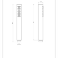 SHOWER316 54054 rysunek techniczny