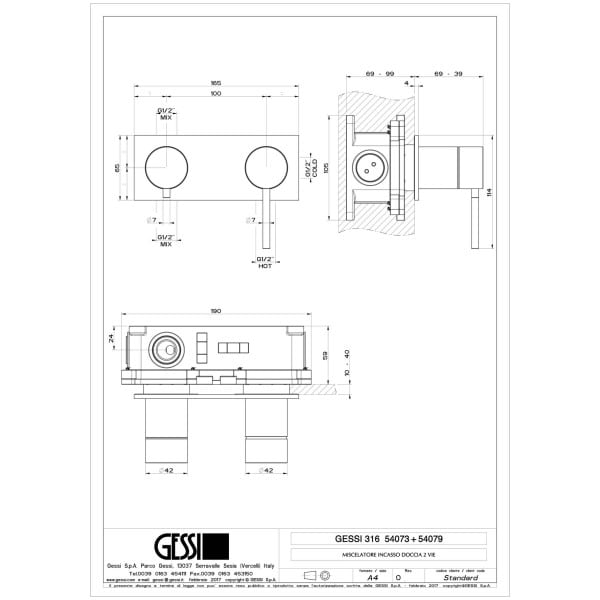 Gessi-SHOWER316-54073-54079-Bateria-prysznicowo-wannowa-podtynkowa-dwuobiegowa-z-przylaczami-1-2-filtrami-z-przelacznikiem-wanna-prysznic-wiele-kolorow-rys-techniczny.jpg SHOWER316 54073+54079 rysunek techniczny