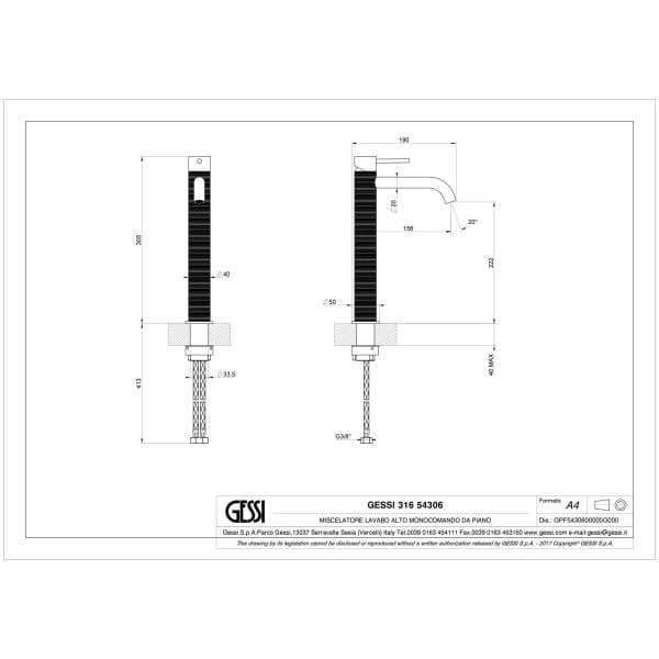 Gessi-TRAME-54306-Bateria-umywalkowa-nablatowa-z-przylaczami-3-8-wiele-kolorow-rys-techniczny.jpg TRAME 54306 rysunek techniczny