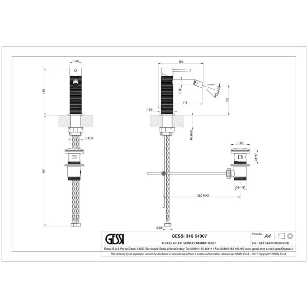 Gessi-TRAME-54307-Bateria-bidetowa-z-korkiem-automatycznym-wiele-kolorow-rys-techniczny.jpg TRAME 54307 rysunek techniczny