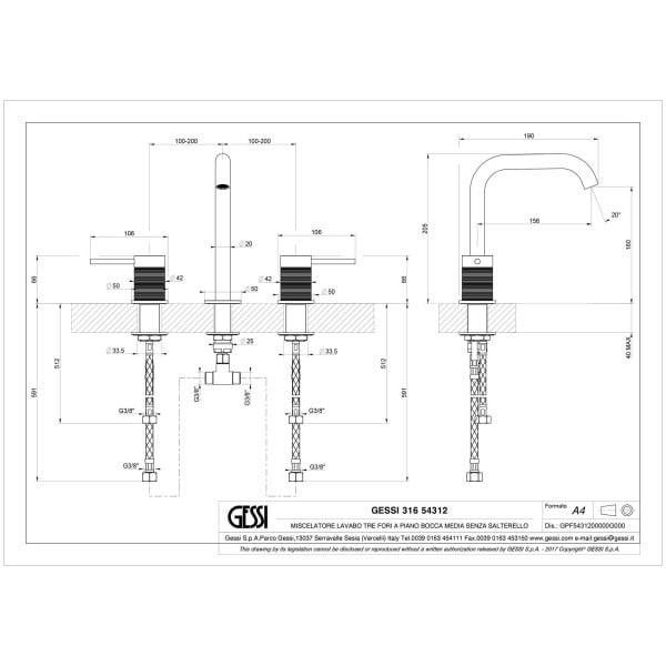 Gessi-TRAME-54312-Bateria-umywalkowa-trzyotworowa-z-wylewka-wiele-kolorow-rys-techniczny.jpg TRAME 54312 rysunek techniczny