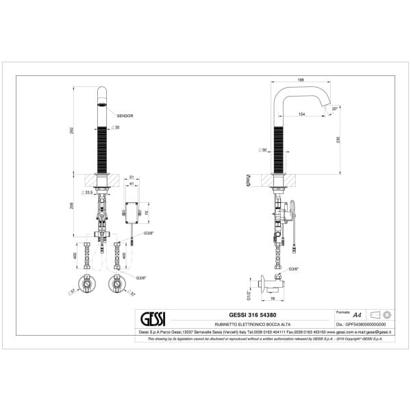 Gessi-TRAME-54380-Bateria-umywalkowa-elektroniczna-bezdotykowa-na-podczerwien-wiele-kolorow-rys-techniczny.jpg TRAME 54380 rysunek techniczny