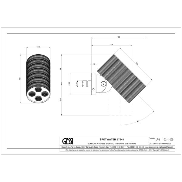 Gessi-TRAME-57241-Deszczownica-scienna-regulowana-z-antilimestone-przylacze-1-2-wiele-kolorow-rys-techniczny.jpg TRAME 57241 rysunek techniczny