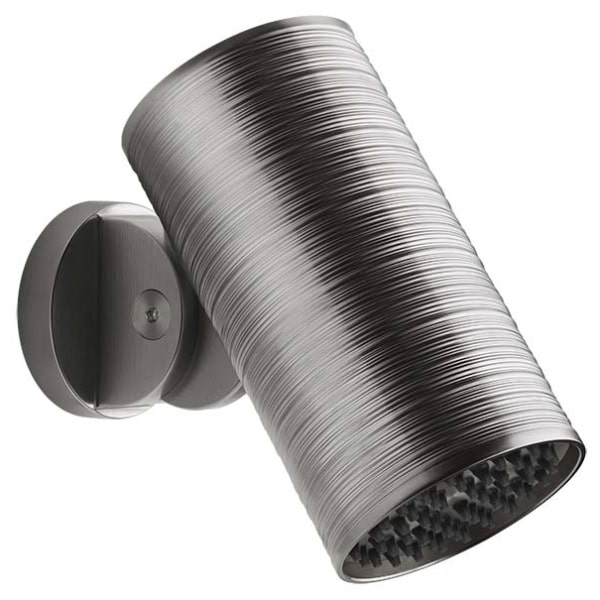 Gessi TRAME 57243 Deszczownica scienna regulowana z antilimestone przylacze 1 2 wiele kolorow 239 Stal szczotkowana 707 Czarny metal szczotkowany PVD 708 Miedź szczotkowana PVD 726 Ciepła stal PVD