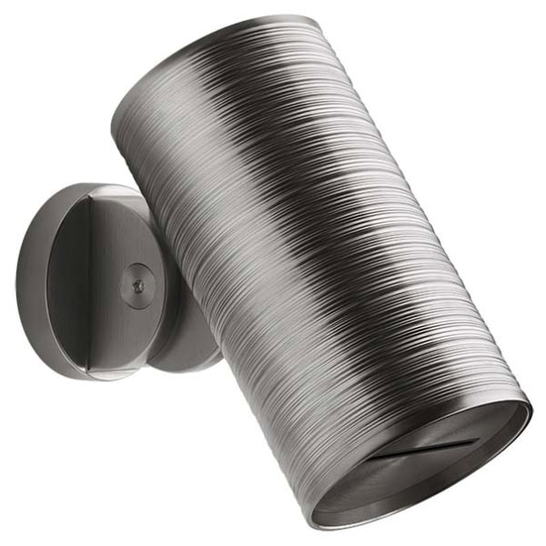 Gessi TRAME 57247 Deszczownica scienna regulowana z antilimestone przylacze 1 2 wiele kolorow 239 Stal szczotkowana 707 Czarny metal szczotkowany PVD 708 Miedź szczotkowana PVD 726 Ciepła stal PVD