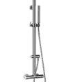 Gessi TRASPARENZE 23465 Bateria termostatyczna scienna z deszczownica sr216 mm automatycznym przelacznikiem wanny prysznica wezem prysznicowym o dlugos wiele kolorow 031 Chrom 149 Finox
