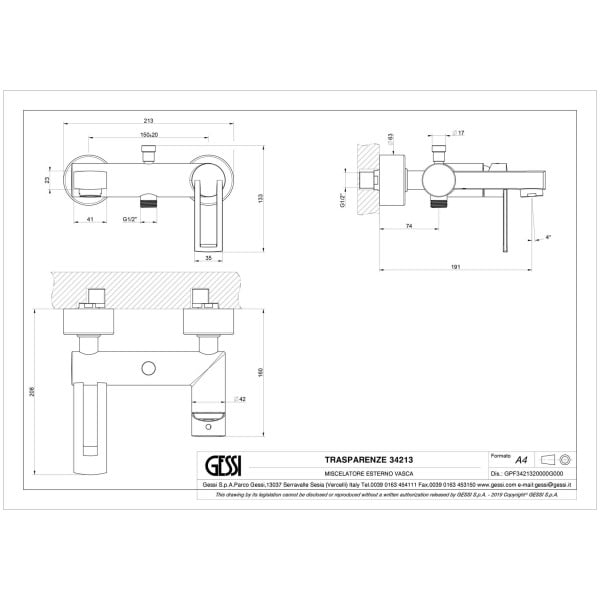 Gessi-TRASPARENZE-34213-Bateria-wannowa-natynkowa-z-przelacznikiem-wanna-prysznic-element-zewnetrzny-wiele-kolorow-rys-techniczny.jpg TRASPARENZE 34213 rysunek techniczny