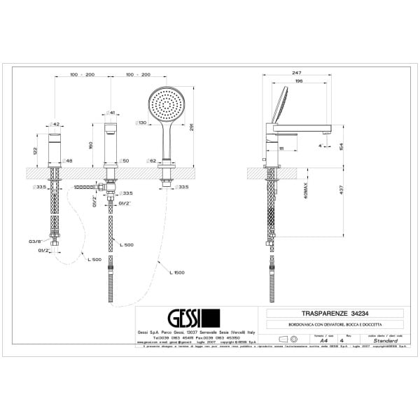 Gessi-TRASPARENZE-34234-Bateria-wannowa-3-otworowa-z-przelacznikiem-w-wylewce-wezem-prysznicowym-15m-wyciagana-sluchawka-prysznicowa-antilimestone-wiele-kolorow-rys-techniczny.jpg TRASPARENZE 34234 rysunek techniczny