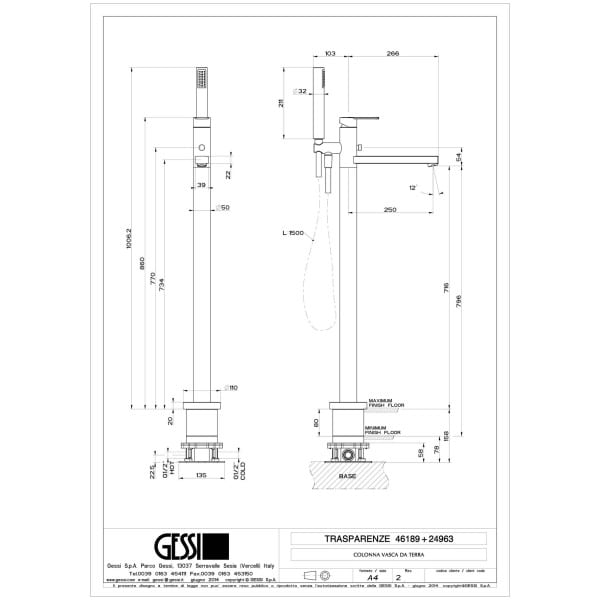 Gessi-TRASPARENZE-46189-24963-Bateria-wannowa-wolnostojaca-ze-sluchawka-prysznicowa-wiele-kolorow-rys-techniczny.jpg TRASPARENZE 46189+24963 rysunek techniczny