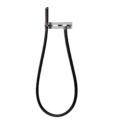 Gessi WATER TUBE KNEIPP 32940 32932 Element zewnetrzny Water Tube Kneipp zestaw sluchawka prysznicowa drewniana i czarny waz prysznicowy wiele kolorow 031 Chrom
