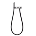 Gessi WATER TUBE KNEIPP 32940 32941 Element zewnetrzny Water Tube Kneipp zestaw sluchawka prysznicowa drewniana i czarny waz prysznicowy wiele kolorow 031 Chrom