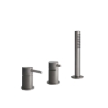 Gessi316 BATH316 54043 Bateria wannowa 3 otworowa z przelacznikiem wezem prysznicowym 15m wyciagana sluchawka prysznicowa antilimestone wiele kolorow 239 Stal szczotkowana 707 Czarny metal szczotkowany PVD 708 Miedź szczotkowana PVD 726 Ciepła stal PVD