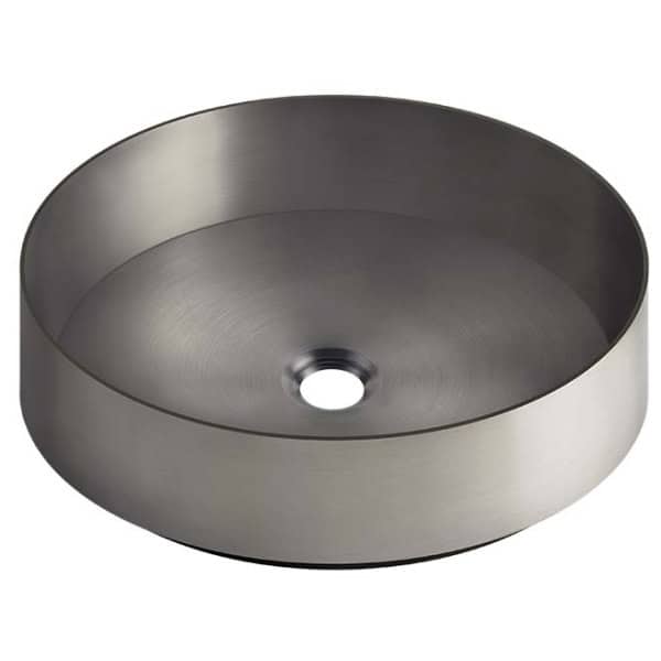 Gessi316 GESSI316 WASHBASINS 54601 Umywalka nablatowa ze stali nierdzewnej bez przelewu wiele kolorow 239 Stal szczotkowana 299 Czarny XL 707 Czarny metal szczotkowany PVD 708 Miedź szczotkowana PVD 726 Ciepła stal PVD