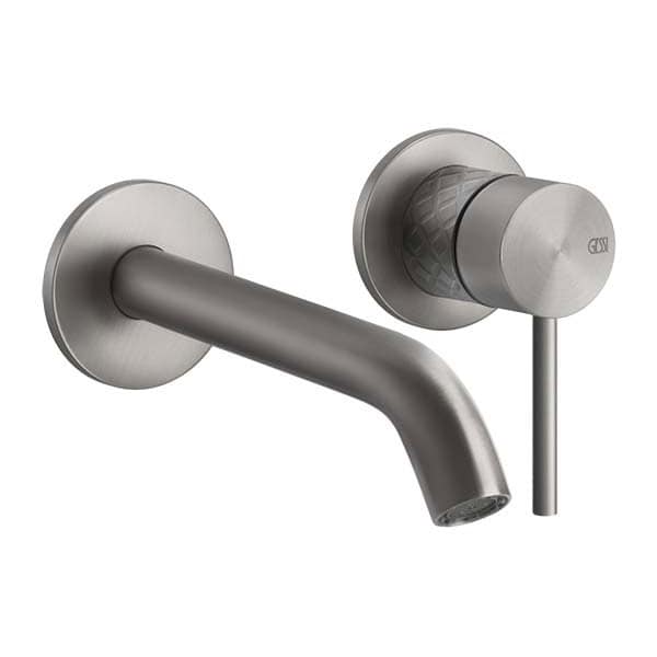 Gessi316 INTRECCIO 54197 54183 Bateria podtynkowa z wylewka wiele kolorow 239 Stal szczotkowana 707 Czarny metal szczotkowany PVD 708 Miedź szczotkowana PVD 726 Ciepła stal PVD
