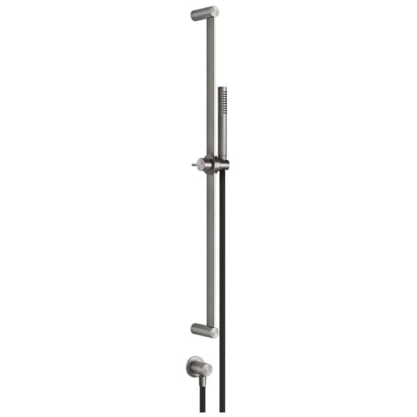 Gessi316 SHOWER316 54045 Drazek prysznicowy ze sluchawka prysznicowa z antilimestone elastyczny waz 150 m z przylaczem weza prysznicowego wiele kolorow 239 Stal szczotkowana 707 Czarny metal szczotkowany PVD 708 Miedź szczotkowana PVD 726 Ciepła stal PVD