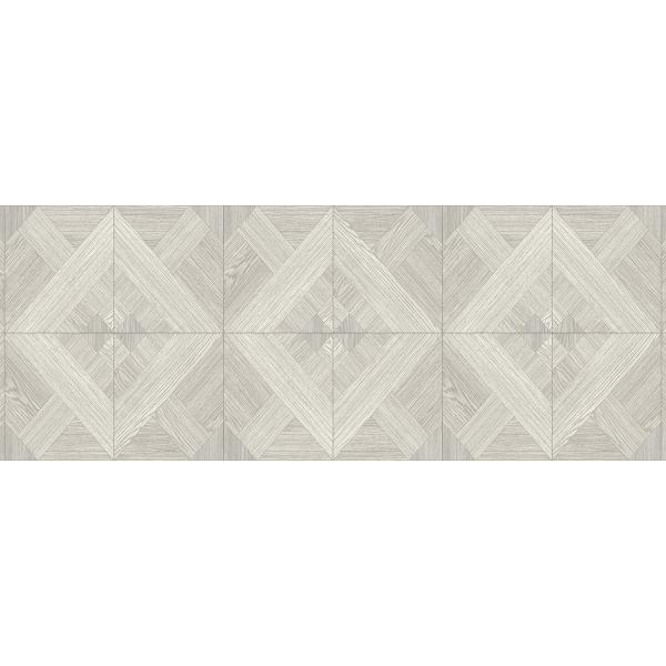WALLQUEST Luxe Revival  RH20207  Tapeta romby wzór geometryczny strutura drewna klepka szary biały tapeta o szerokości 137 cm  i długości 1m winylowa